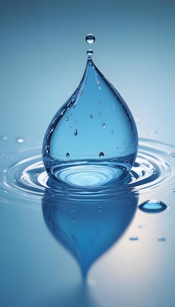 a drop of water is shown in this image