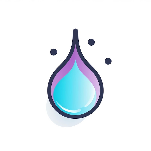 Photo droplet icon water and liquid symbol art logo illustration