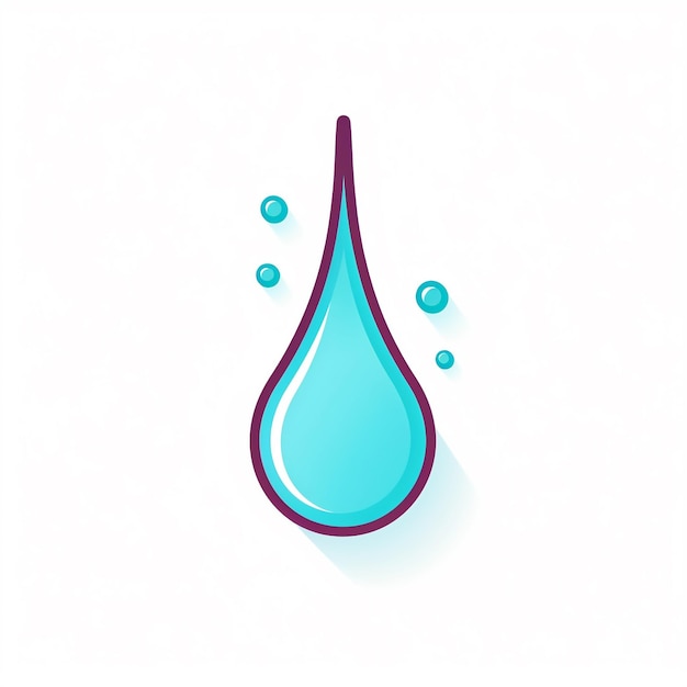 Droplet Icon Water and Liquid Symbol Art Logo Illustration