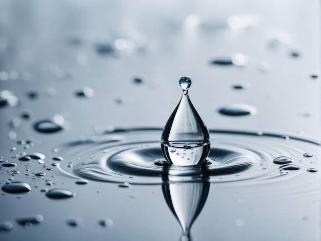 drops of water with falling water drop drops of water with falling water drop