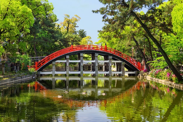 Drum bridge from sumiyoshi grand shrine, Osaka