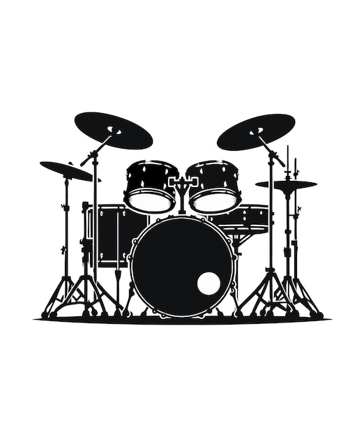 Photo a drum set