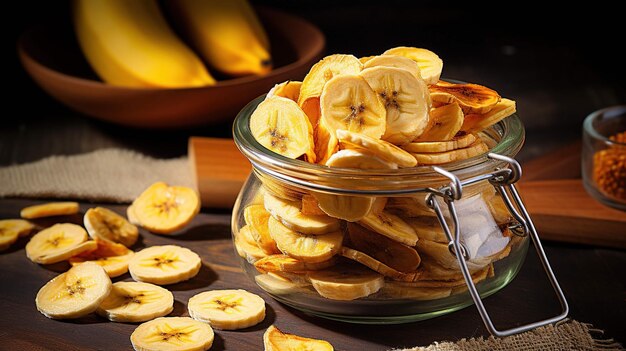 Photo dry banana chips energy boost uhd wallaper