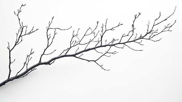 a dry branch with no leaves on it