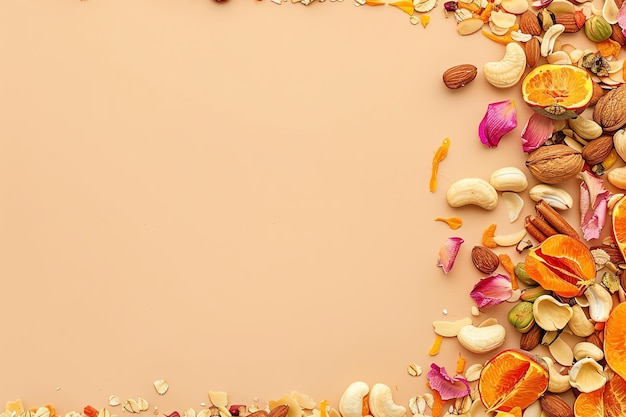 Photo dry fruits diwali background