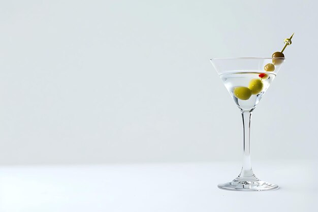 Photo dry martini isolated on white background