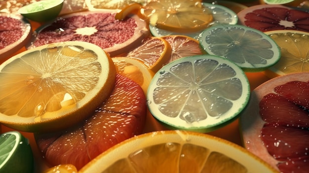 Drying grapefruits and oranges Generative ai