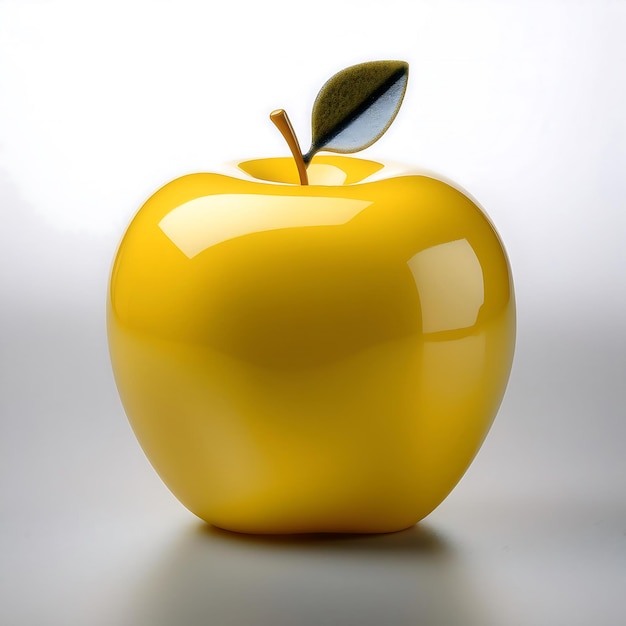 Photo dualtone 3d plastic apple with high gloss