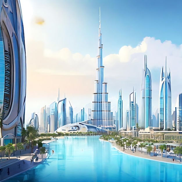 Dubai city landscape