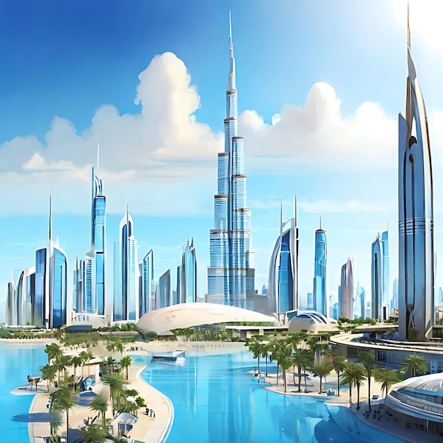 Dubai city landscape