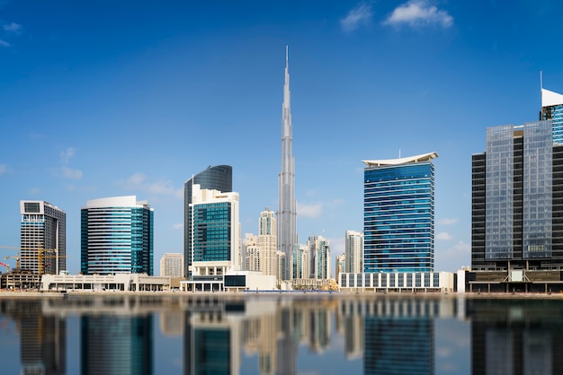 Dubai Downtown with skyline