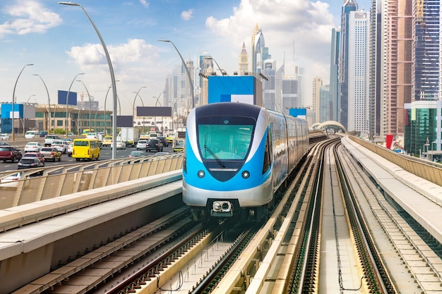 Dubai metro railway, United Arab Emirates