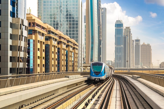 Dubai metro railway, United Arab Emirates