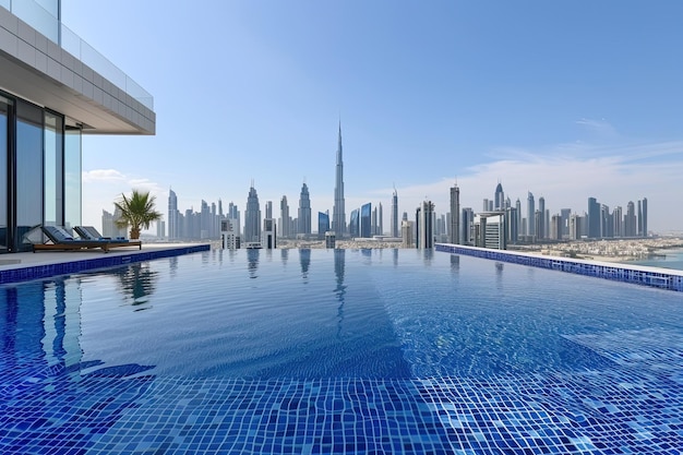 Photo dubai skyline infinity pool appartment property for sale 2030