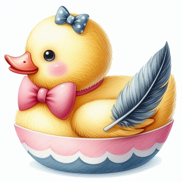 a duck in a bowl with wings that say wings