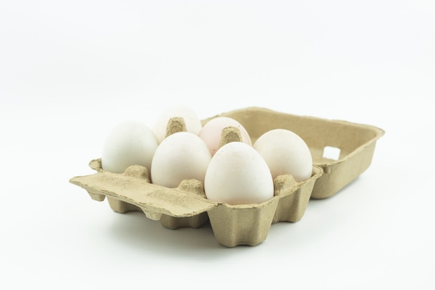 Duck eggs Pack isolated on white background