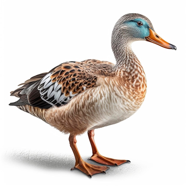 Duck isolated on white background Generative AI