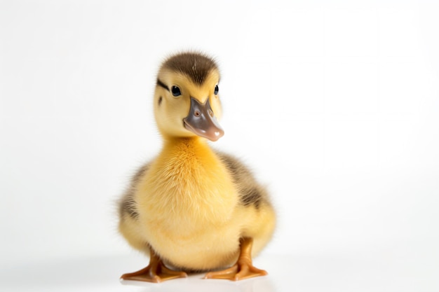 A duck with a white background