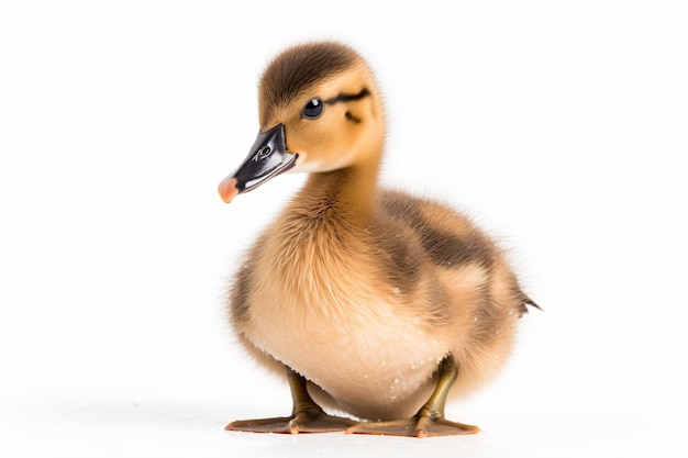 A duck with a white background