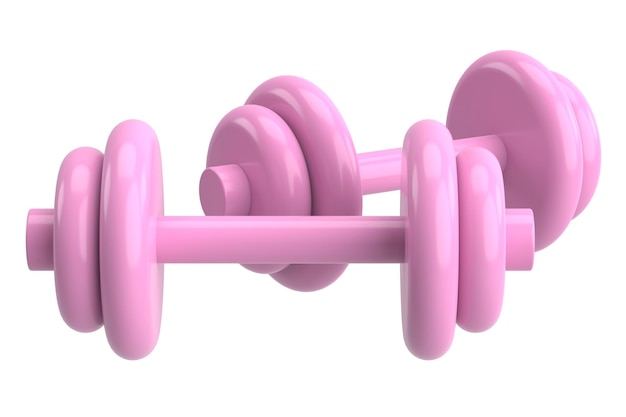 Photo dumbbell fitness equipment 3d illustration