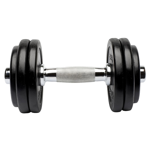 Photo dumbbell isolated on png transparent background