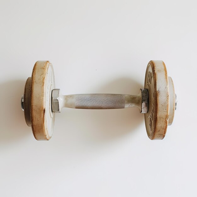 Photo a dumbbell in white background job id 74262b9d4b2a43829333aa9af9df7cce