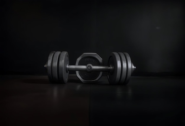 a dumbbell with the word  no  on the bottom