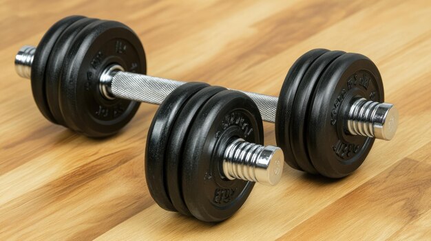 Photo dumbbells with adjustable weights