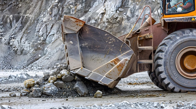 Photo a dump truck with a trailer that saysruston it