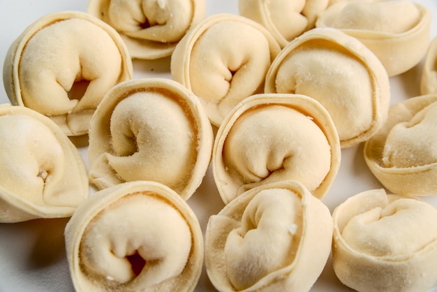 Dumplings, pelmeni, ravioli rotate