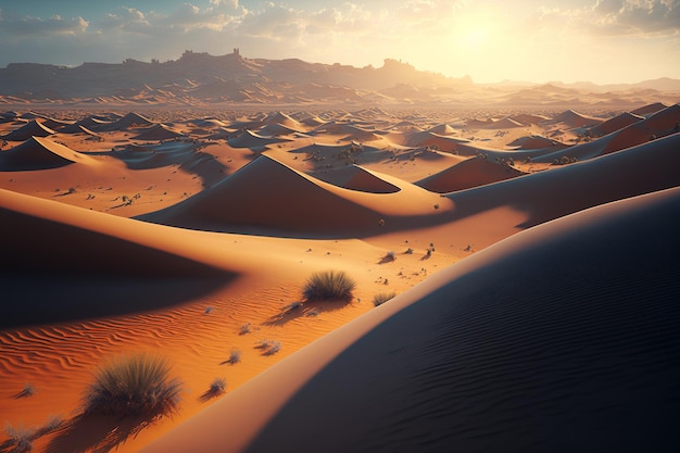 The dunes at Moroccos Erg Chebbi