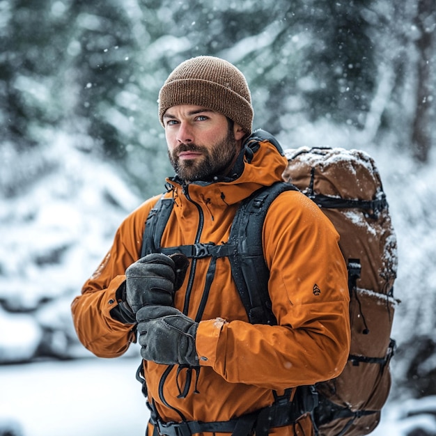 Durable outdoor gloves and hats for cold weather activities and extreme conditions