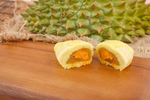 Durian and salted egg cookies