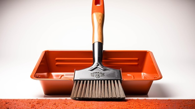 Dustpan on white background