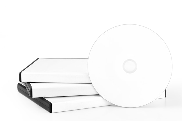 DvD Case With DvD Disk isolated on white