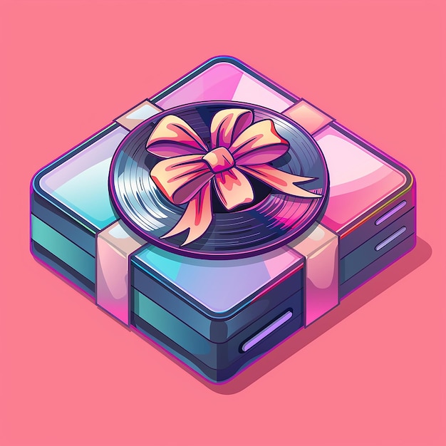 DVD Vector Icon Illustration