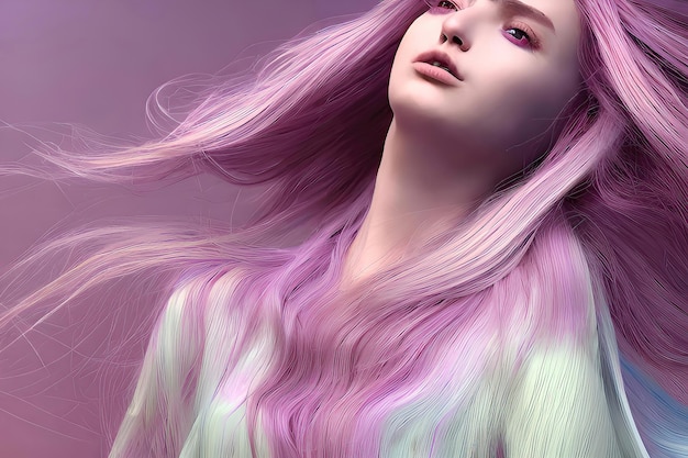 Dye your hair with pastel colors for a unique and fashionable lookxAxAxA