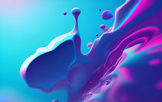 Dynamic abstract color background design Generative AI