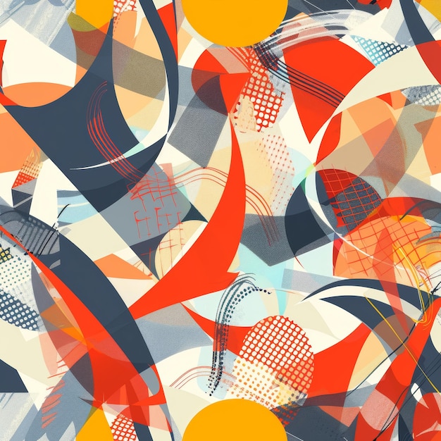 Dynamic Abstract VolleyballInspired Background with Energetic Shapes and Lines for Sports Design