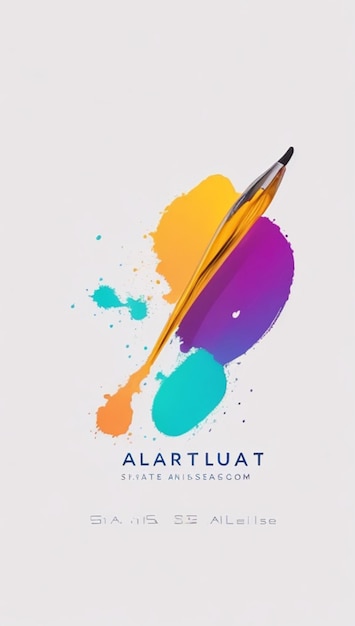 Dynamic Art Workshop Logo in Vibrant Minimalism