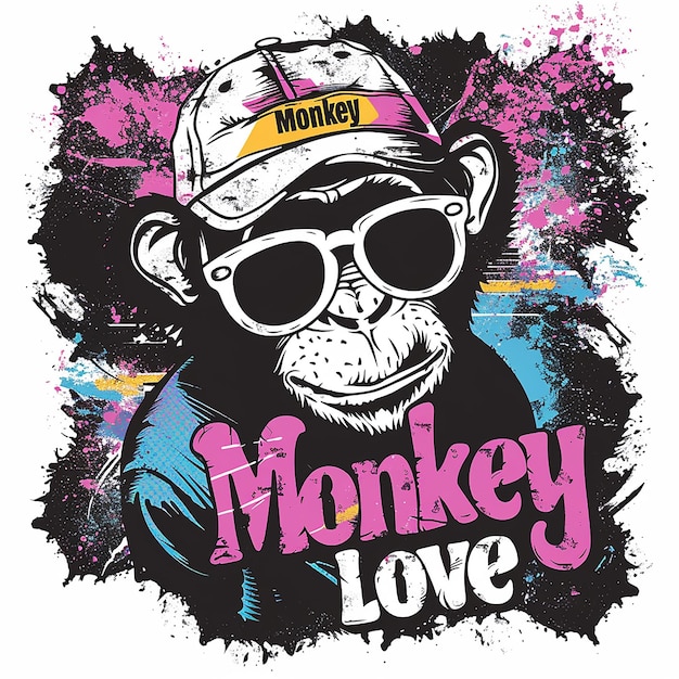 Dynamic and attractive design with the Monkey logo The logo