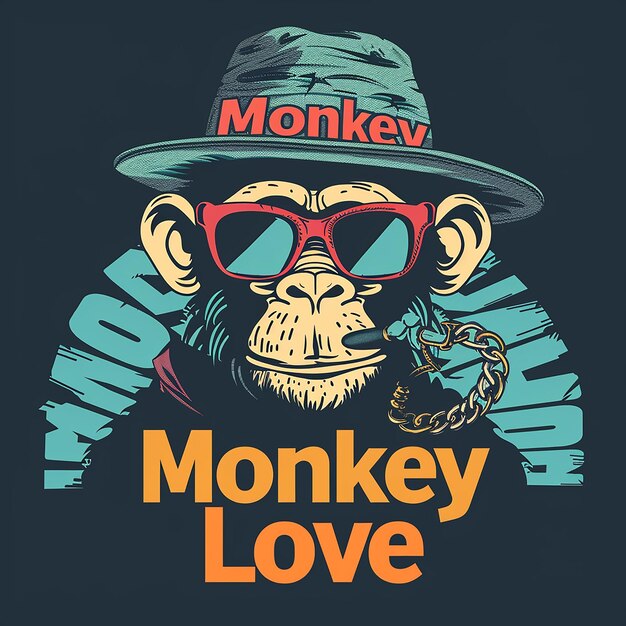 Dynamic and attractive design with the Monkey logo The logo