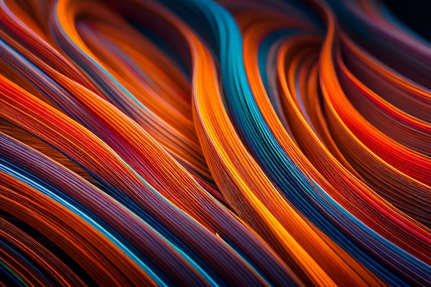 dynamic background with colorful flowing lines and shapes