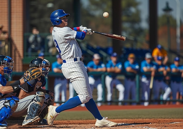 Dynamic Baseball Batter Swinging with Power