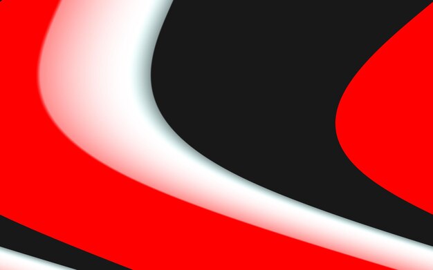 Dynamic black red white curve vibrant gradient abstract background