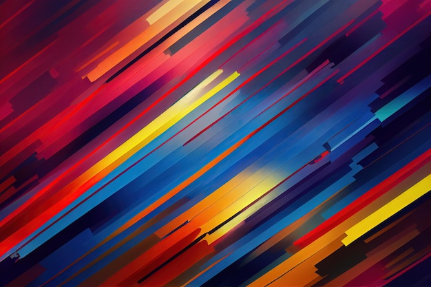 Dynamic blurry orbital pattern in motion and vibrant colors