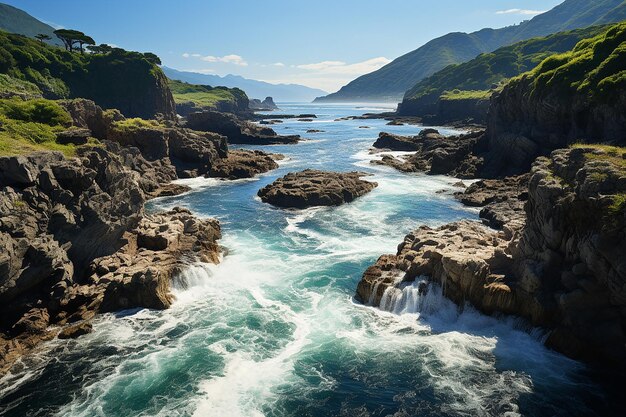 Dynamic Clash of River and Sea Waves in Saltstraum