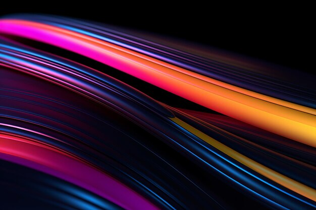 Dynamic Colored Lines Gradient Abstract Background