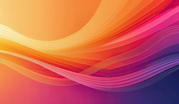 A dynamic and colorful abstract background with flowing wave patterns Generate AI