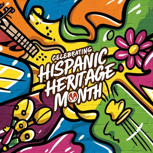 A dynamic and colorful pattern for Hispanic Heritage Month_3